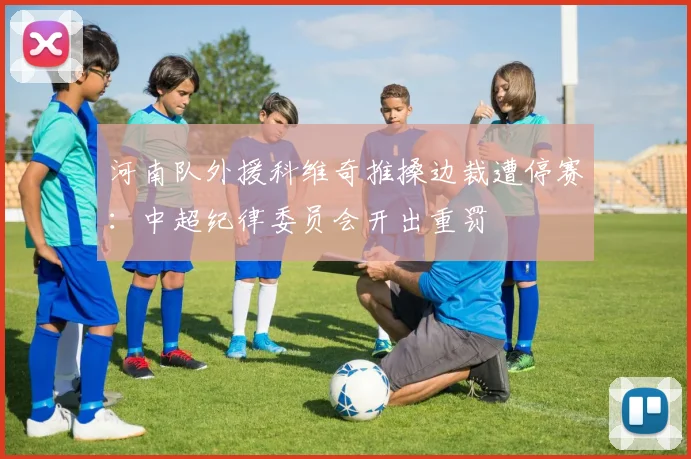 河南队外援科维奇推搡边裁遭停赛：中超纪律委员会开出重罚